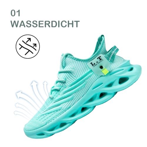 Modische lässige Fitness Laufschuhe Sneakers für Herren Leichte atmungsaktive Wander Arbeiten Sportschuhe rutschfeste Weiche Bequeme verschleißfeste Tennisschuhe – Bild 3
