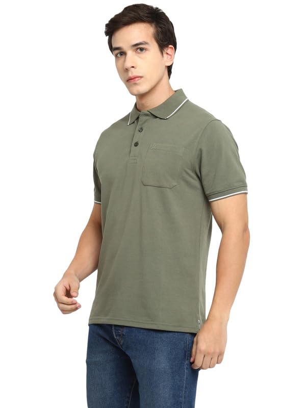 Image of AMERICAN CREW Men's Polo Collar T-Shirt with Pocket, Combo Pack of 2