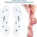 Magnetic Acupressure Insoles, 1 Pair Thin Soles with Magnetic Pressure Points Cuttable Foot Massage Inserts, Foot Therapy Reflexology Pain Relief Shoe Insoles for Men & Women (S)
