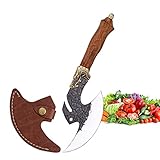 ZONGHAI Boning Knife, Fillet Knife Hand Forged- 5.5inch Curved Knife with Rosewood Handle - Multipurpose Chef Knives for Fruits, Vegetables, Meat, Pizza
