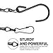 XDW-GIFTS 4-Pack 25.5 Inch Hanging Chain with Hooks for Hanging Bird Feeders, Birdbaths, Planters, Lanterns, Wind Chimes, Baskets, Billboards, Decorative Ornaments, Outdoor Indoor Use (Black)