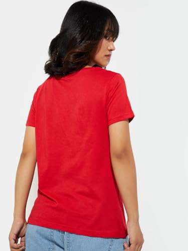 Image of Max Women's Cotton Regular Fit URB N Graphic Printed T-Shirt - Pack of 2