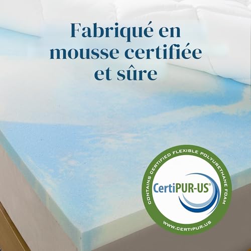 Surmatelas Mémoire de Forme 10 cm 140x200 Zinus