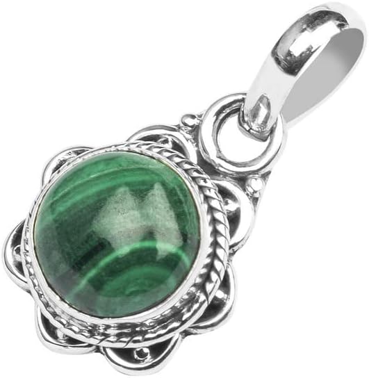 Miniatura 2 de Collar con colgante de plata de ley 925 con piedras preciosas naturales hechas a mano, regalo de Navidad