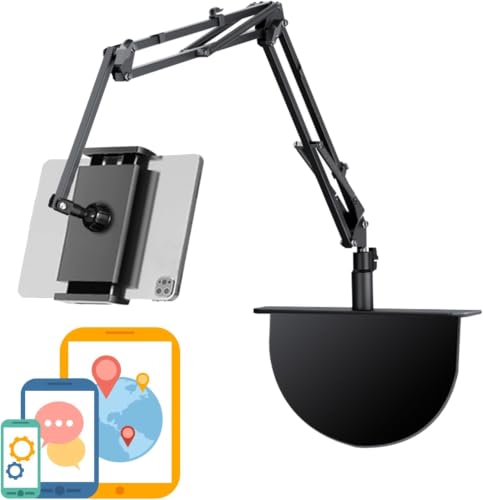 Image of SHOPEE Adjustable Mobile & Tablet Holder for Bed & Desk | 360 Long Arm Gooseneck Clamp Stand | Hands-Free Phone Stand for Video Watching, Online Classes & Recording