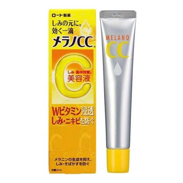 Image of Melano CC Serum with Vitamin C & E - 20ml, A product from Japan - Brightening & Anti-Aging Face Serum for Dark Spots, Acne, and Skin Tone Improvement
