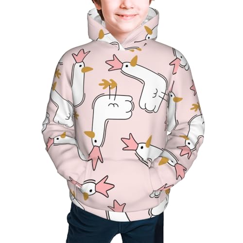 Goose Queen Kids Pullover Hoodies Boys Sweatshirts Girls Athletic Clothes with Pocket2