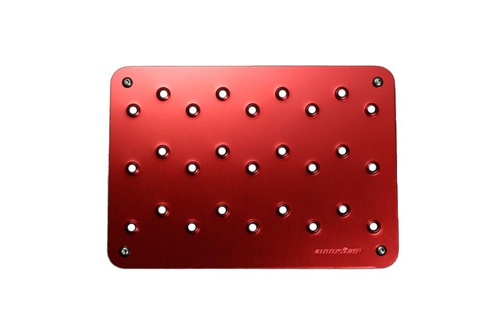 Amazon | MONSTER SPORT アルミヒールプレート レッドアルマイト 汎用