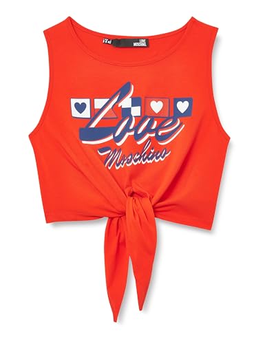 Débardeur femme Love Moschino noir en coton stretch chic