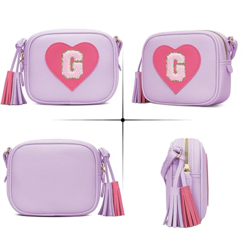 Image of KKXIU Birthday Gifts for Girls Initial Toddler Purse Cute Kids Crossbody Bag