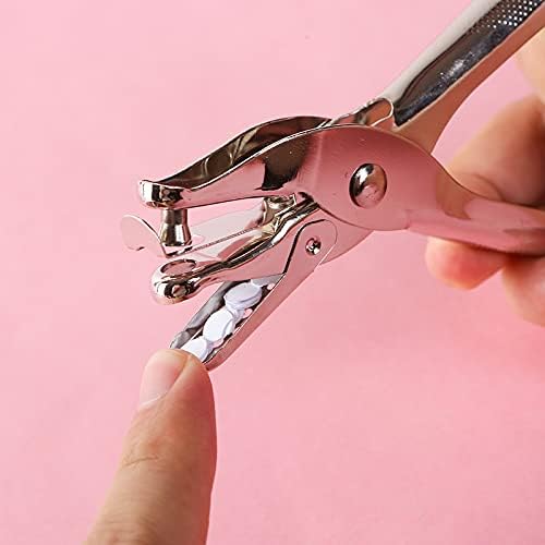 Single Hole Punch for Crafts, Small Hole Punch 6mm, Small Hole Punch, Little Single Hole Punch for Crafts Paper Scrapbooking Card Tags