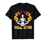 Skeletons Yoga Become Hell Star T-Shirt T-Shirt