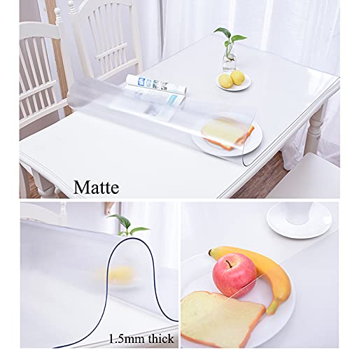 Nappe Transparente Anti-Chaleur et Tapis de Table Mate Antidérapante - 3