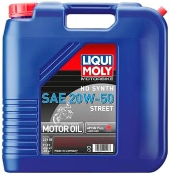 Liqui Moly 22118 4T HD Synthetic Sport Street Motor Oil - 20W-50-20L