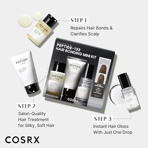 COSRX PEPTIDE-132 Hair Bonding Mini Kit, Shampoo, Treatment & Oil Serum - image 3