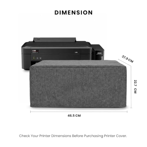 Image of Alifiya Dust Proof Washable Printer Cover for Epson L130 Single-Function Ink Tank - Grey