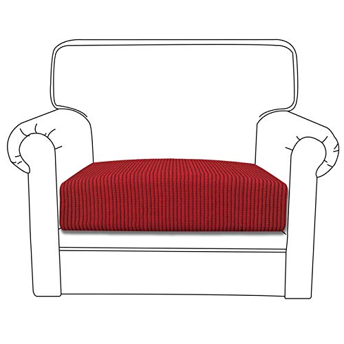 Easy-Going Stretch Sofa Cushion Cover Christmas Red