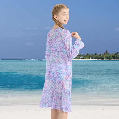 Image of Girls Swimsuit 2 Piece Bikini Bathing Suit with Drawstring Cover Up Girls' Swimwear 9-16 Years
