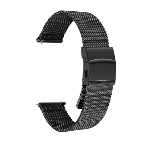 Heartkent 18mm 20mm 22mm Expansion Watch Bands,Stainless Steel Watchbands,Unisex