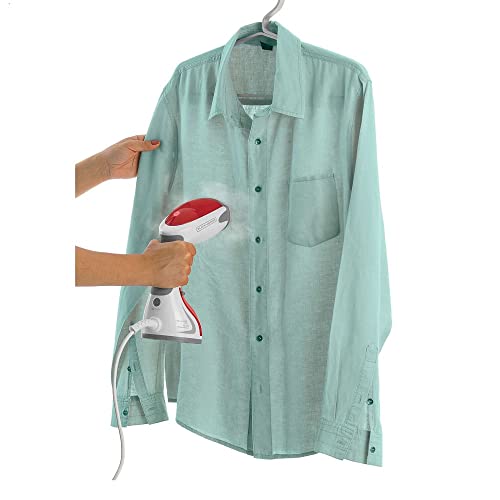 Black Decker Vaporizador, Ferro de Passar Roupa, Portátil e Higienizador, Vermelho, Modelo BDV2000V,