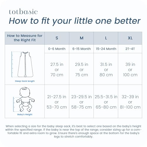 Image of 1.0 TOG Sleep Sack 6-12-15 Months, Baby Sleep Sack with Sleeveless, Cozy Premium Baby Wearable Blanket with 2-way Safe Zipper All Season Sleeping Bags, 1-pack