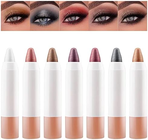 SWEETSHION Pearlescent Eye Shadow Stick, Lying Silkworm Eyeliner, Flash 2 in 1 Eyeshadow and Lip Makeup Pen, Waterproof And Fouling Eye Shadow Pen, Glitter Eye Makeup Stick