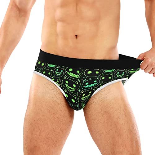 Men's Underwear Briefs Comfort Soft Stretch Classic Fit Cartoon Spooky Animal Head Briefs with Contour Pouch3