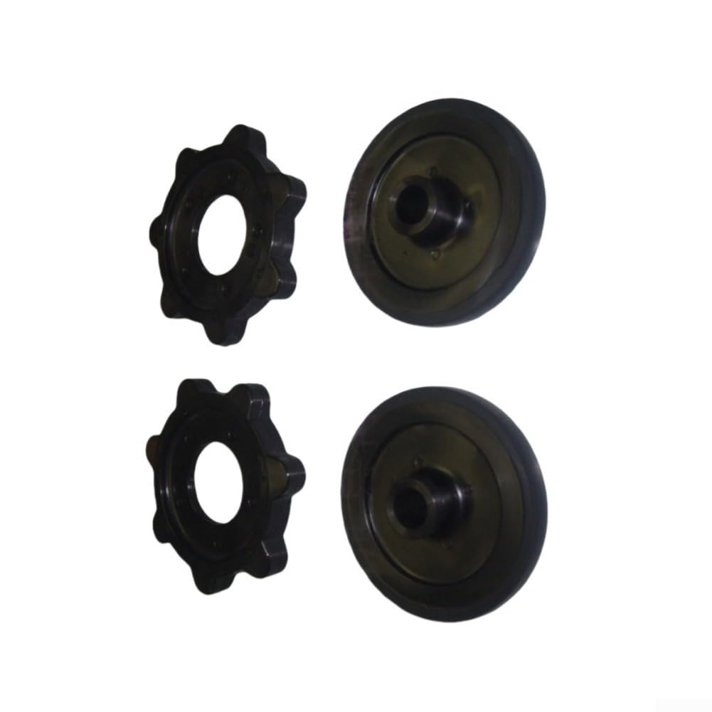 Set pignone e ruota folle dell'albero motore per motoslitta Cat, per codici articolo 0102-015,0102-077,0102-011,0102-007, componenti di ricambio neri