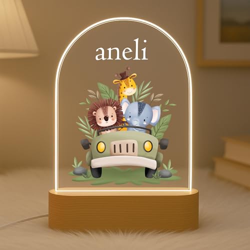 Image of PRINT BHARAT Acrylic Customized Name LED Lamp Personalized Night Light with Name Custom Gift for Birthday Anniversary Home Decor for Men Birthday Kids Friend Return Gift Kids (Oval Big Lamp)