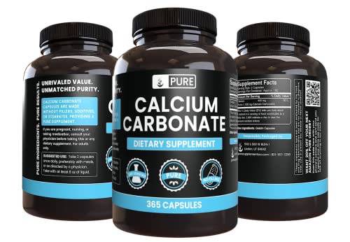 Pure Original Ingredients Calcium Carbonate No Magnesium Or Rice Fillers, Always Pure, Lab Verified #TOP3
