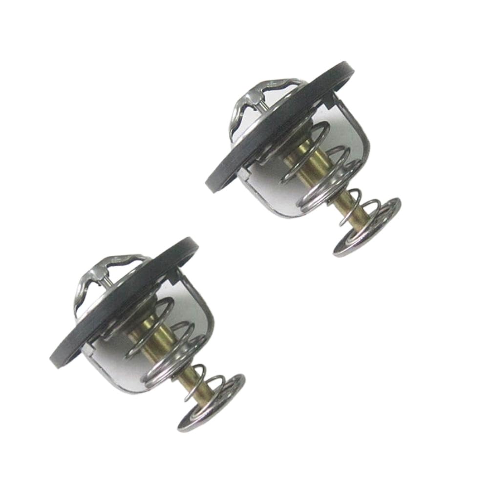 Engine Cooling Thermostat 82 Degrees MD337408 Compatible With 4G13 4G15 4G18 4G63 4G64 4G69 4D56(2 pcs)