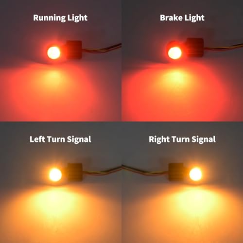 Clignotant LED moto universel avec feu stop intégré de course - 5