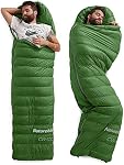 Naturehike Ultralight Goose Down Sleeping Bag 750/550 Fill Power Compact Portable 3-4 Season for Adults & Kids Cold Weather Waterproof - Backpacking, Camping, Hiking, Traveling with Compression Sack