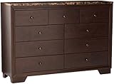 Coaster Home Furnishings Conner 9-Drawer Rectangular Dresser Cappuccino