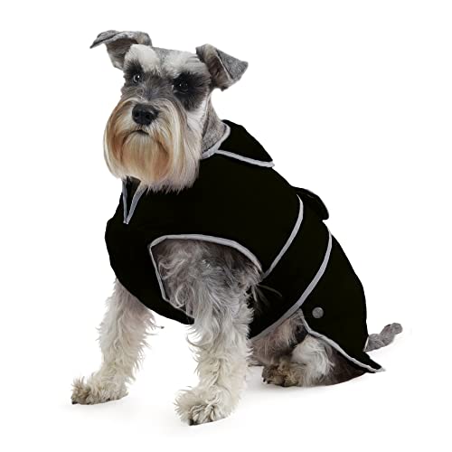Ancol Muddy Paws All Weather Stormguard Coat .Black . Size X-Small ( Length 25cm , up to 43cm girth), XS