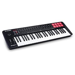 Recording Studio Equipment Essential - MIDI controller with 49 velocity-sensitive full-size piano style keys delivers a natural response that gets the best from virtual sampler and synthesizer plugins Native Kontrol Standard (NKS) Integration - M-AUD...