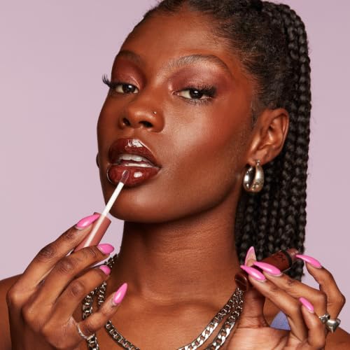 NYX Professional Makeup Gloss à Lèvres Repulpant, Effet Lèvres Pulpeuses, Non Collant, Texture Douce et Crémeuse, À Porter Seul ou avec Rouge à Lèvres, Butter Gloss, Teinte : Sugar High (45)