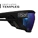 Mechanix Wear: Vision Type-X Safety Glasses with Advanced Anti Fog, Scratch Resistant, Black Frame, Protective Eyewear, Lightweight Glasses, Ventilated Temples, For Outdoor Use (Blue Mirror Lens)