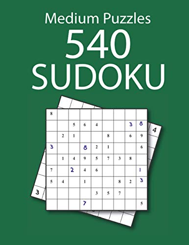 540 Medium Sudoku Puzzles: Beginner Medium Sudoku Puzzle Books for Adults and Kids with 540 Sudoku with Answers
