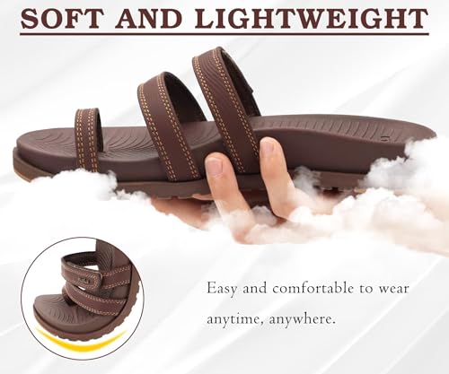 Image of KuaiLu Womens Slides Sandals With Arch Support Comfort Plantar Fasciitis