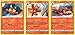 Incineroar 32/195- Silver Tempest - Pokemon Evolution Card Set - Rare 3 Card Lot
