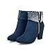 Fashion Rhinestone Ankle Boots Side Zipper Western Cowgirl Booties Chunky Block Heeled Sparkle Wedding Party Boots