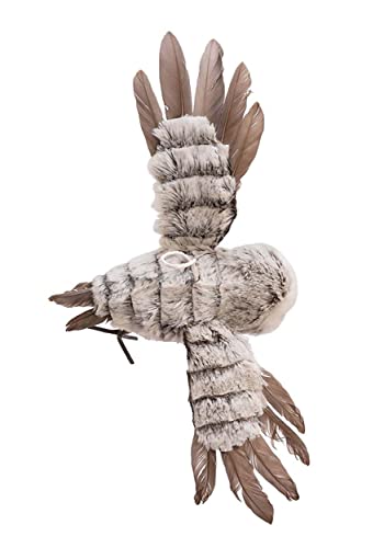 Grey With White Fur Flying Owl Ornament #TOP3