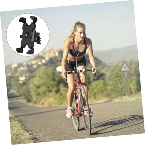 Soporte móvil bicicleta negro LOLIPPYY universal para manillar de moto, scooter y ciclismo 3