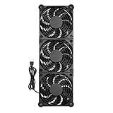 Oxxggkao 5 V leiser USB Lüfter 120 mm für Router, Computer, Video, Netzwerk, Schrank, Server, Spielekonsole, Projekt, USB Lüfter