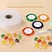 byepica 984 Ft Clear Poly Tubing Roll Set, Industrial Flat Pe Plastic 2 in Wide, with Scissors, 10 Ribbon Rolls, for Accessories, Food and Electronic Parts Packaging