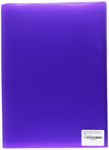 grafoplas 1441735 - 40 Pockets Folder Foolscap, Tapas, PP Purple, Violeta, Folio - Image 2
