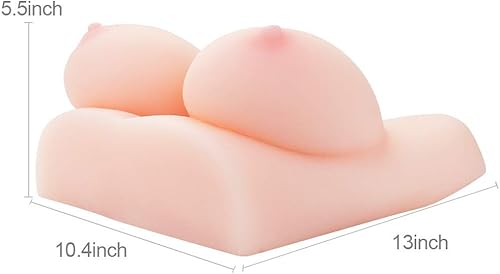 Estimulación Big Double D Masturbador de pecho y consolador realista, muñeca de pene para hombres con polla flexible de punto G de 7 pulgadas Sexbaby