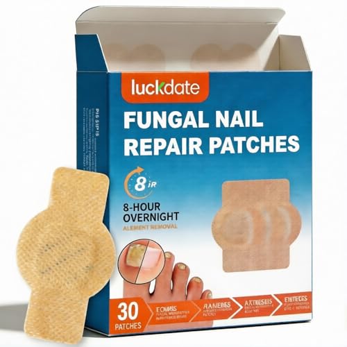 Nail Care Patches 30 PCS - 8-Hour Overnight Nail Care for Toenails & Fingernails, Gentle for Sensitive Skin