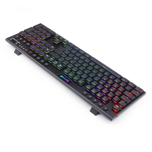 Teclado Mecânico Redragon Horus, c/Cabo 1,5m, USB, RGB, Switch Marrom, ABNT2 Preto - K619-RGB (PTBRO